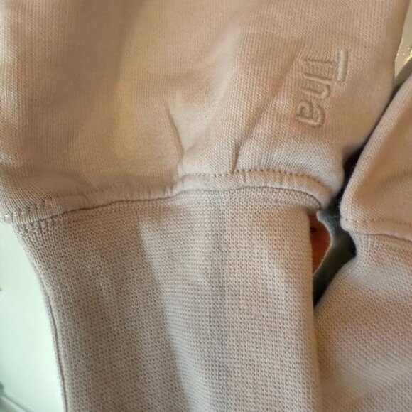 NWT TNA Light Grey Cozy Fleece Boyfriend Cropped Hoodie - Size 1 - Picture 3 of 7